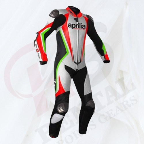 APRILIA MOTORCYCLE RACE SUIT LEATHER BIKER Racing SUIT - Rental Sports