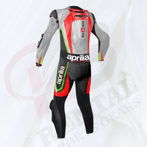 APRILIA MOTORCYCLE RACE SUIT LEATHER BIKER Racing SUIT