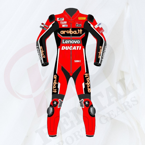 CHAZ DAVIE DUCATI RIDING SUIT WSBK 2020 Racing Leather Suit - Rental Sports