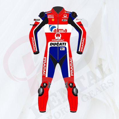 DANILO PETRUCCI DUCATI MOTOGP 2018 LEATHER Race SUIT - Rental Sports
