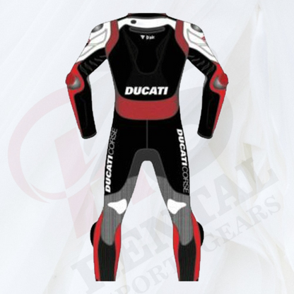 DUCATI CORSE MOTORBIKE LEATHER Racing SUIT