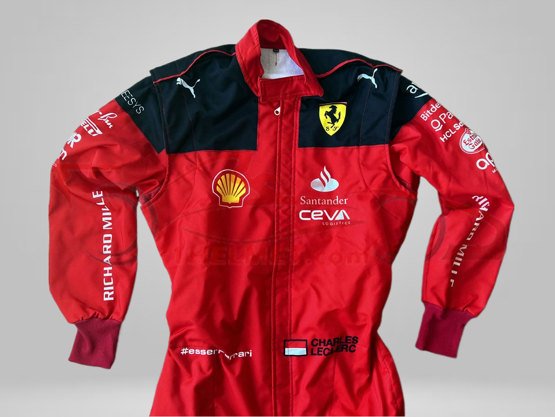 Charles Leclerc 2023  Embroidery Racing Suit / Ferrari F1