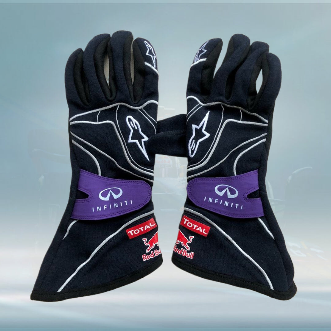 2013 Sebastian Vettel race gloves F1 - F1 Replica Gloves