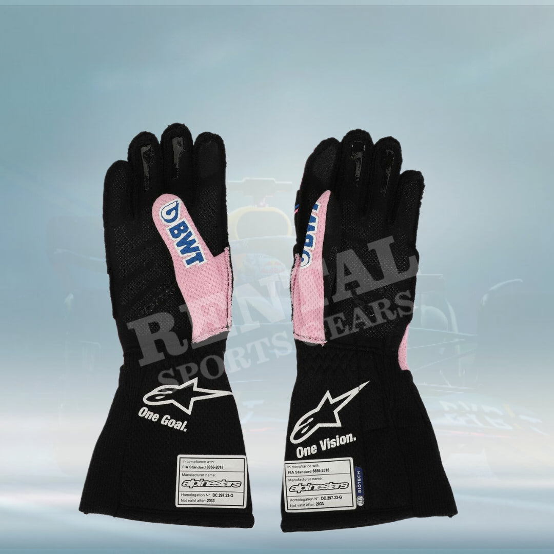 2024 Pierre Gasly BWT Alpine F1 Team Race Gloves - Rental Sports