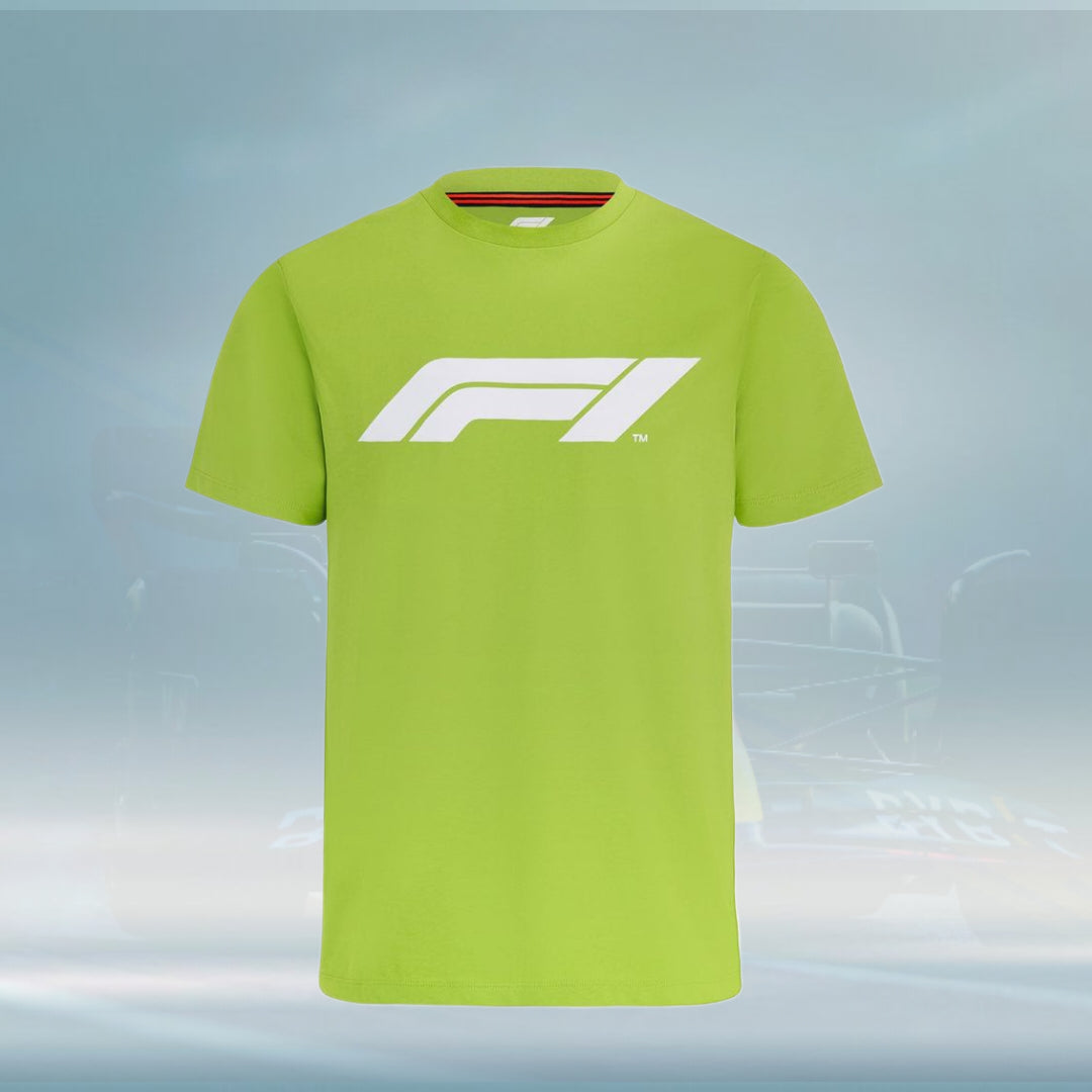 2022 Formula 1 Mens Logo T-shirt Lime