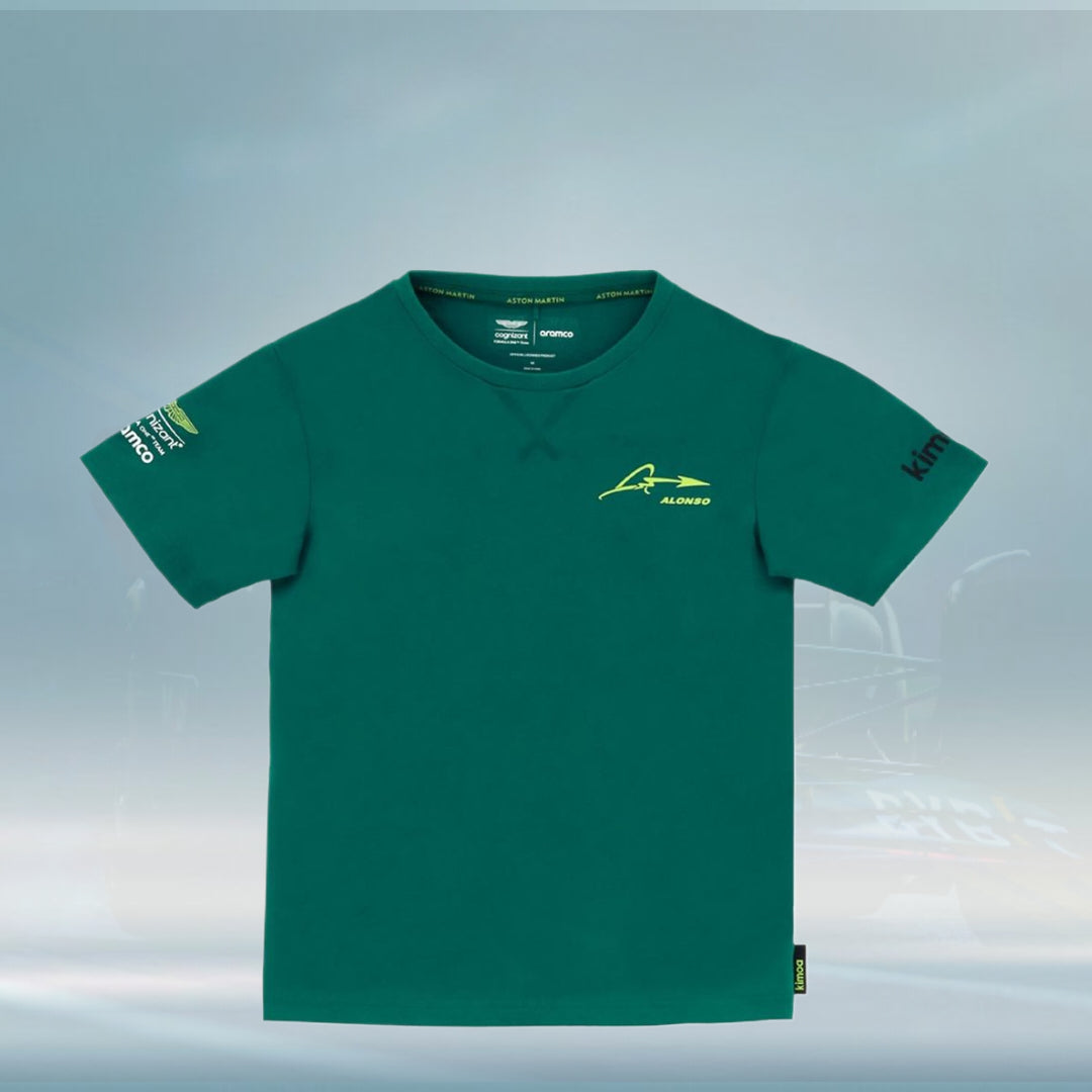 2023 Aston Martin UK F1 Kids Alonso Kimoa T-shirt green