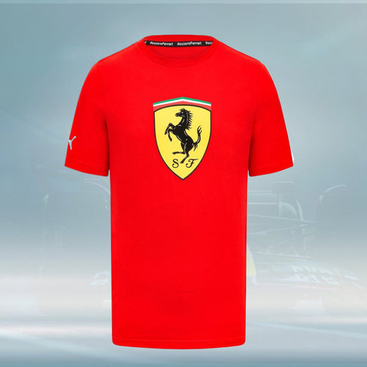 2023 Ferrari F1 Mens Shield T-shirt - Rental Sports