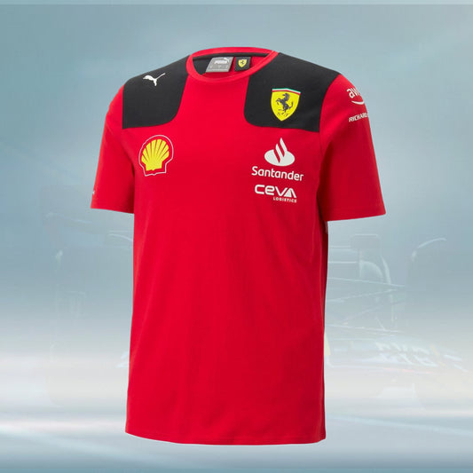 2023 Leclerc Team Ferrari F1 Men's T-shirt - Rental Sports