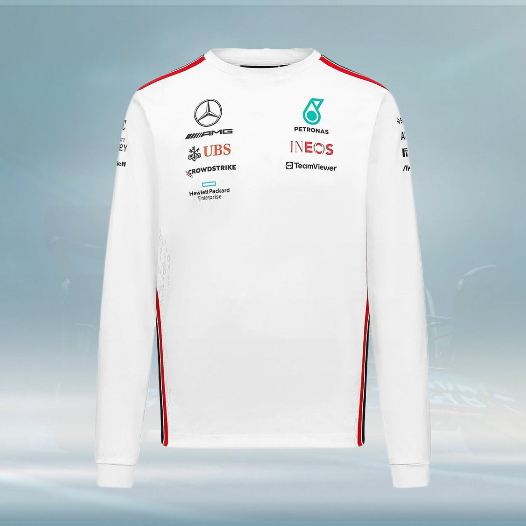 2023 Mercedes AMG F1 Mens Team Longsleeve T-shirt