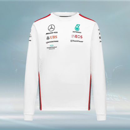 2023 Mercedes AMG F1 Mens Team Longsleeve T-shirt