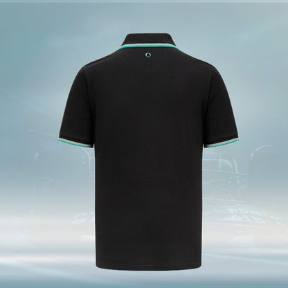 2023 Mercedes AMG Germany F1 Mens Classic Polo Shirt black