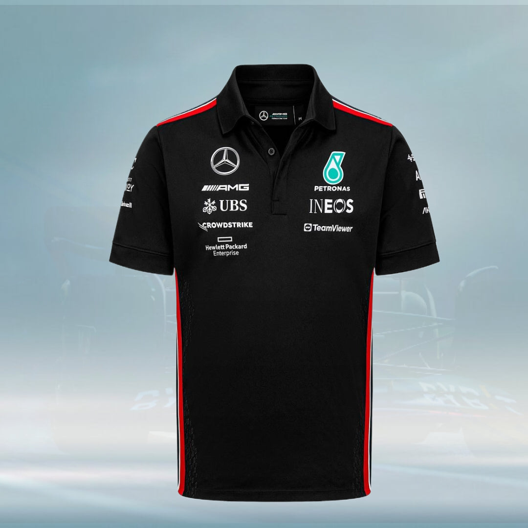 2023 Mercedes AMG Germany F1 Mens Team Polo Shirt