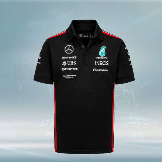 2023 Mercedes AMG Germany F1 Mens Team Polo Shirt - Rental Sports