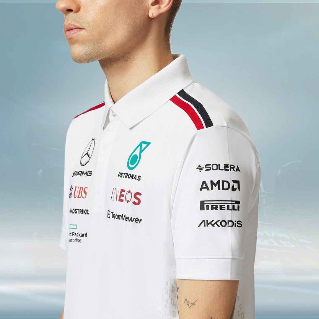 2023 Mercedes AMG Germany F1 Mens Team Polo Shirt