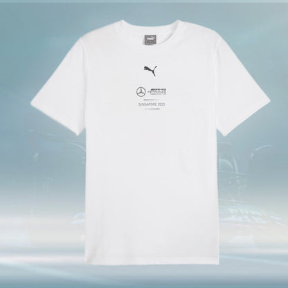 2023 Mercedes F1 Mens Singapore T-Shirt white