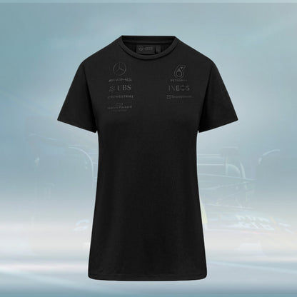 2023 Mercedes Germany AMG F1 Ladies Stealth Team T-shirt black