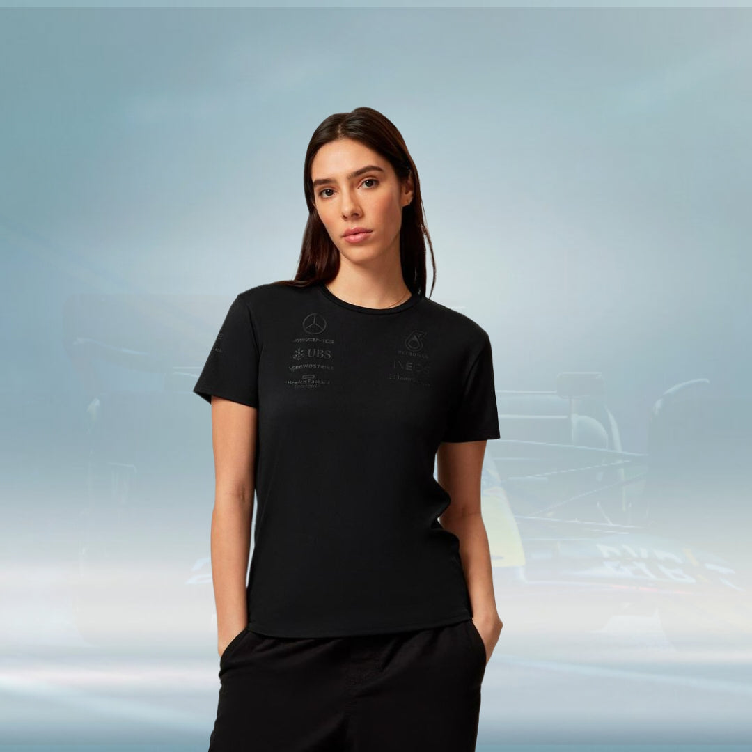 2023 Mercedes Germany AMG F1 Ladies Stealth Team T-shirt black