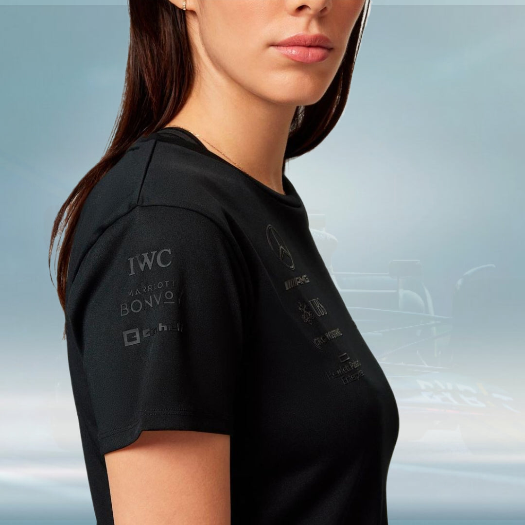 2023 Mercedes Germany AMG F1 Ladies Stealth Team T-shirt black