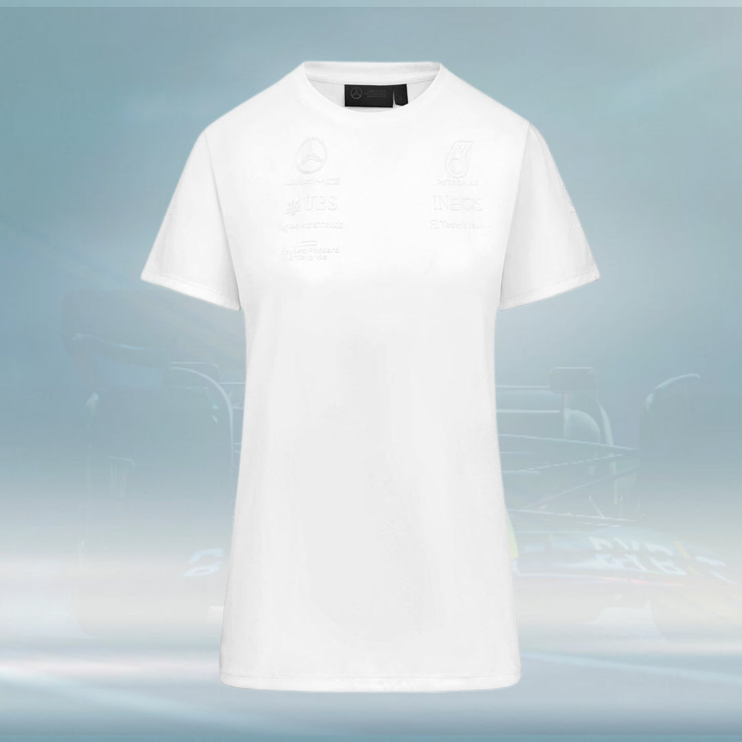 2023 Mercedes Germany AMG F1 Ladies Stealth Team T-shirt white