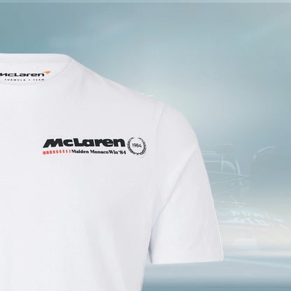 2023 Team McLaren F1 Mens Monaco Race T-Shirt White