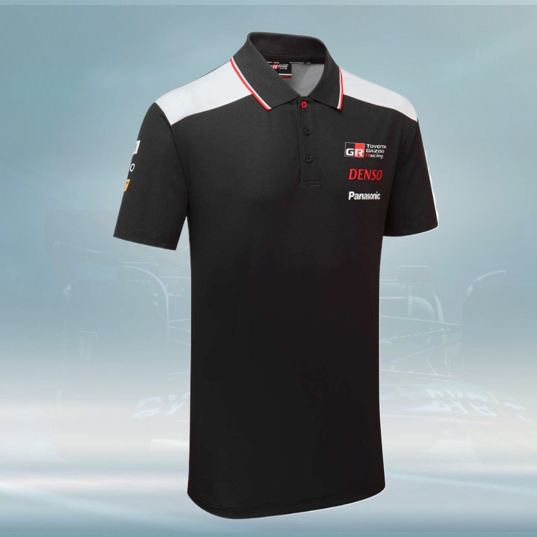 2023 Toyota Gazoo Japan Men's Team Polo Shirt Black