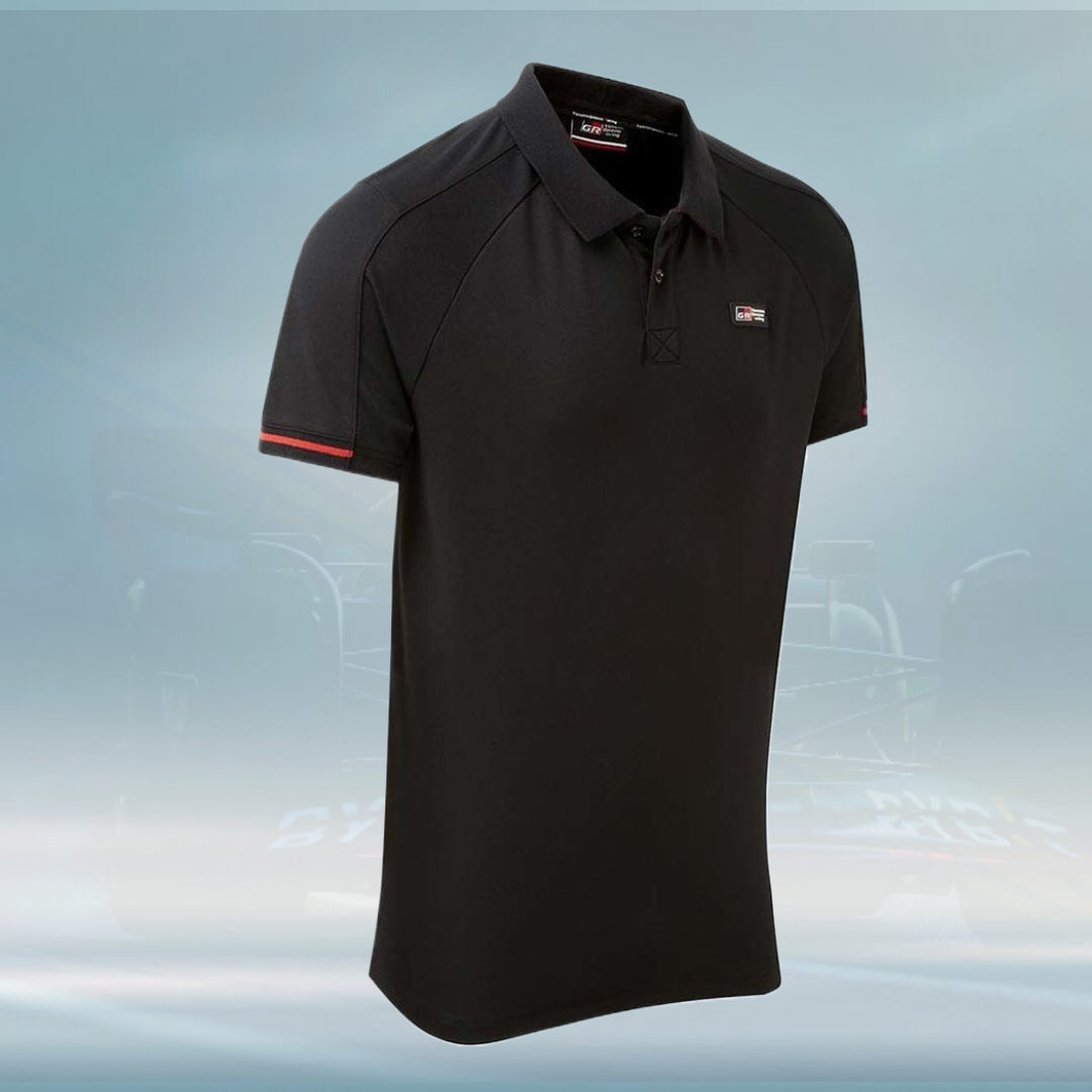 Toyota Japan Men's Racing Polo Shirt Black