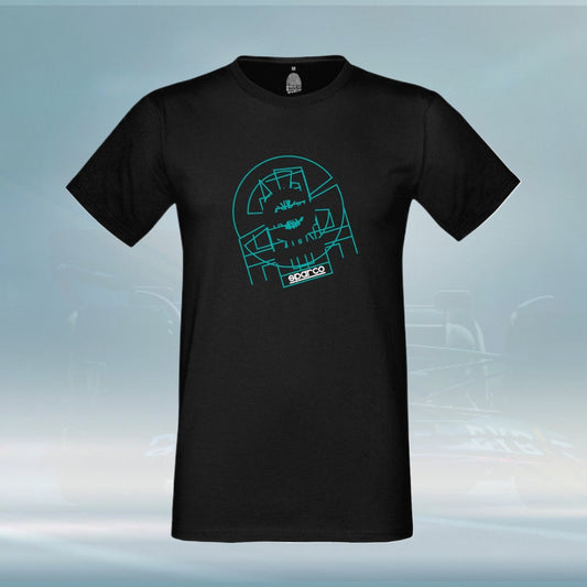 Sparco Italy Tron Men's T-Shirt Black