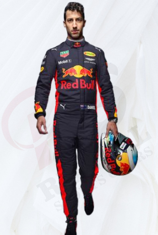 2017 Daniel Ricciardo Race Suit Red Bull Racing Formula 1 Suit