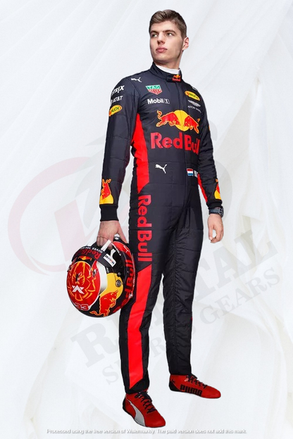 2017 Max Verstappen Race Red Bull F1 Suit