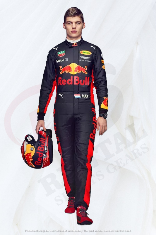 2017 Max Verstappen Race Red Bull F1 Suit
