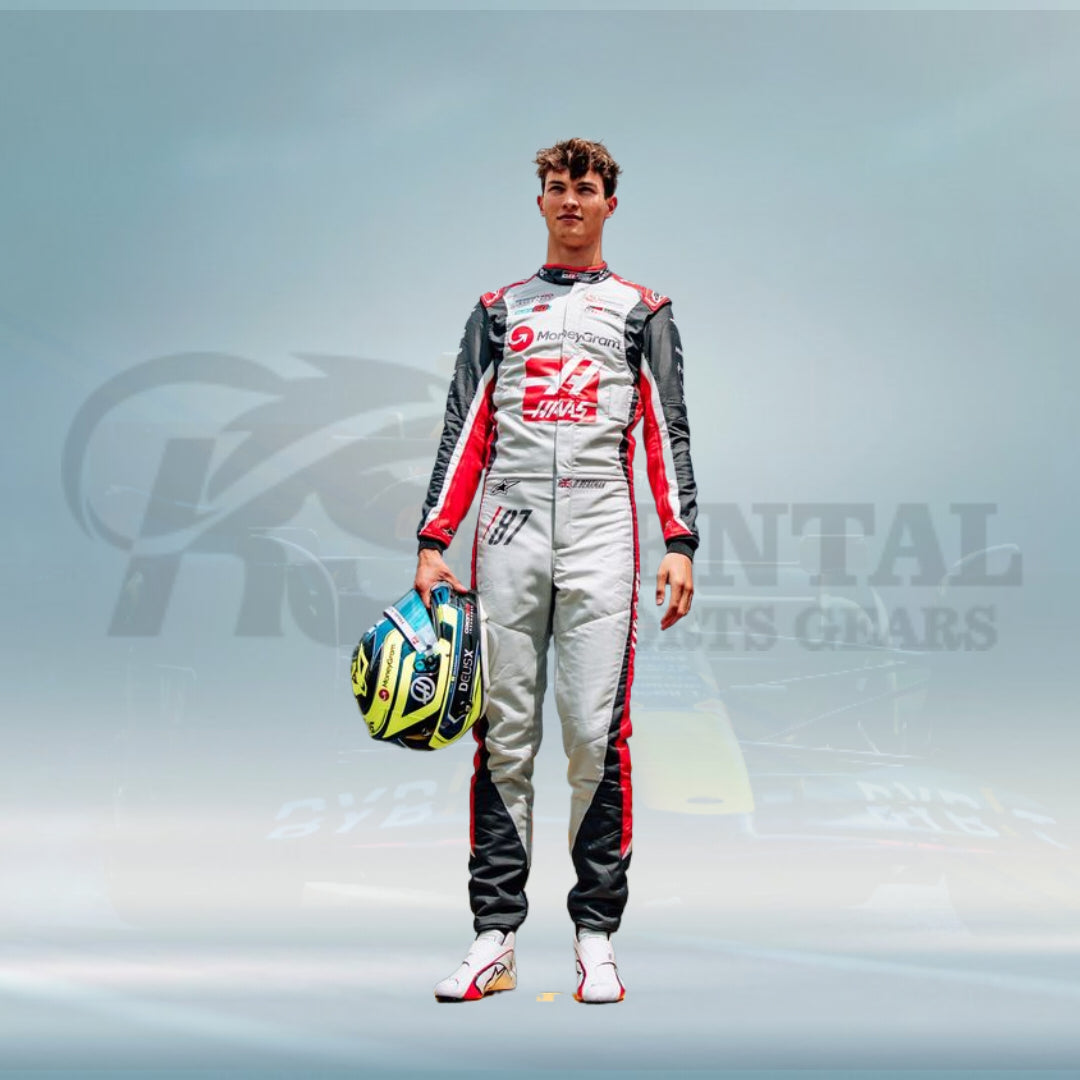 Oliver Bearman Canadian GP 2025 Haas F1 Team Race Suit – Rental Sports