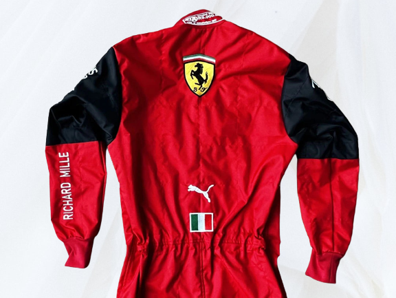 Charles Leclerc 2022 Racing Suit Ferrari F1 |  F1 Replica Embroidery Race Suit