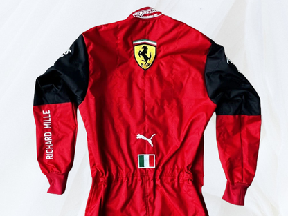 Charles Leclerc 2022 Racing Suit Ferrari F1 |  F1 Replica Embroidery Race Suit