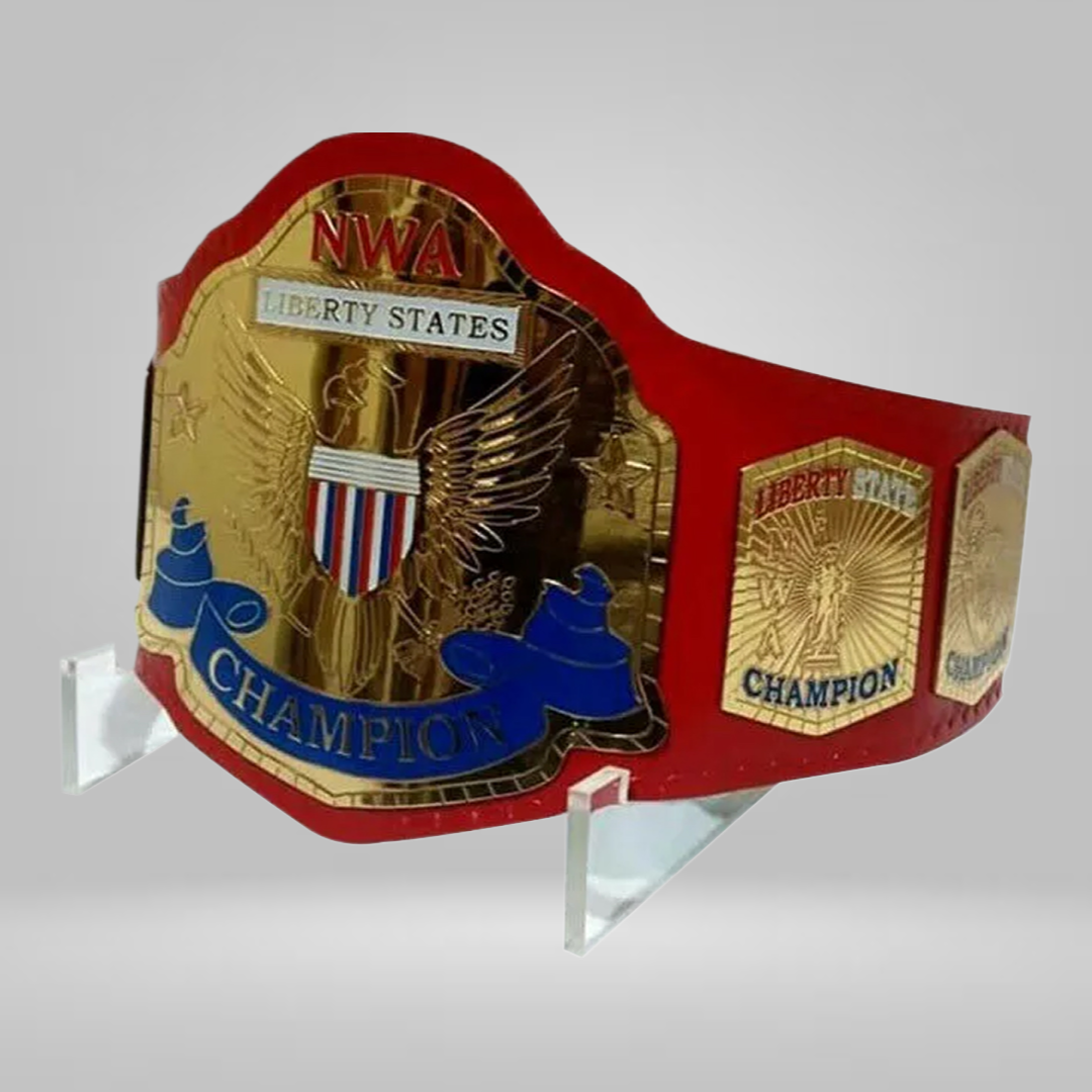 NEW NWA LIBERTY STATES WRESTLING CHAMPIONSHIP BELT REPLICA