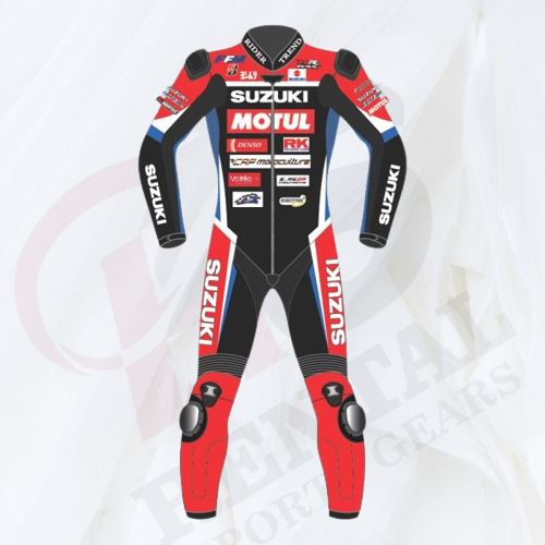 GREGG BLACK SUZUKI RACING LEATHER SUIT 2021 Motorbike - Rental Sports