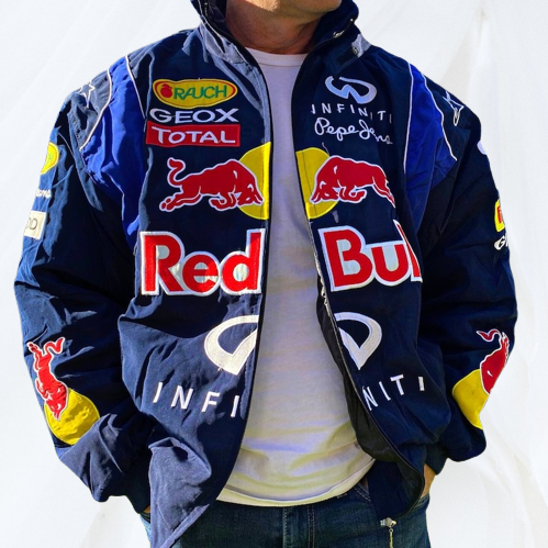 Red Bull F1 Jacket Uni-sex, Racing Jacket Vintage, Bomber Jacket Red Bull