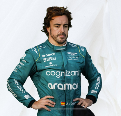 Fernando Alonso Aston Martin 2023 Suit Printed F1 Race Suit