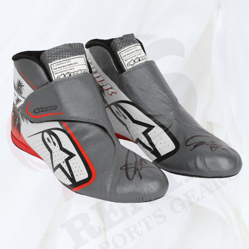 NICO HÜLKENBERG 2023 HAAS F1 TEAM RACE WEEKEND WORN RACE BOOTS - MIAMI GP