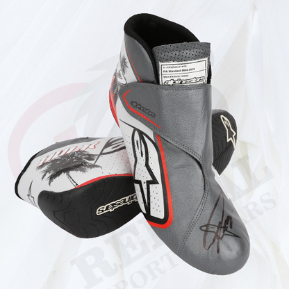 NICO HÜLKENBERG 2023 HAAS F1 TEAM RACE WEEKEND WORN RACE BOOTS - MIAMI GP