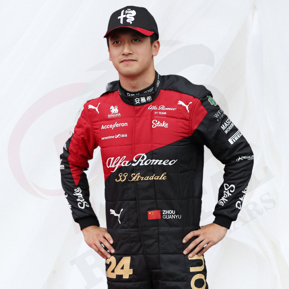 ZHOU GUANYU 2023 TALIAN GP F1 ALFA ROMEO RACE SUIT