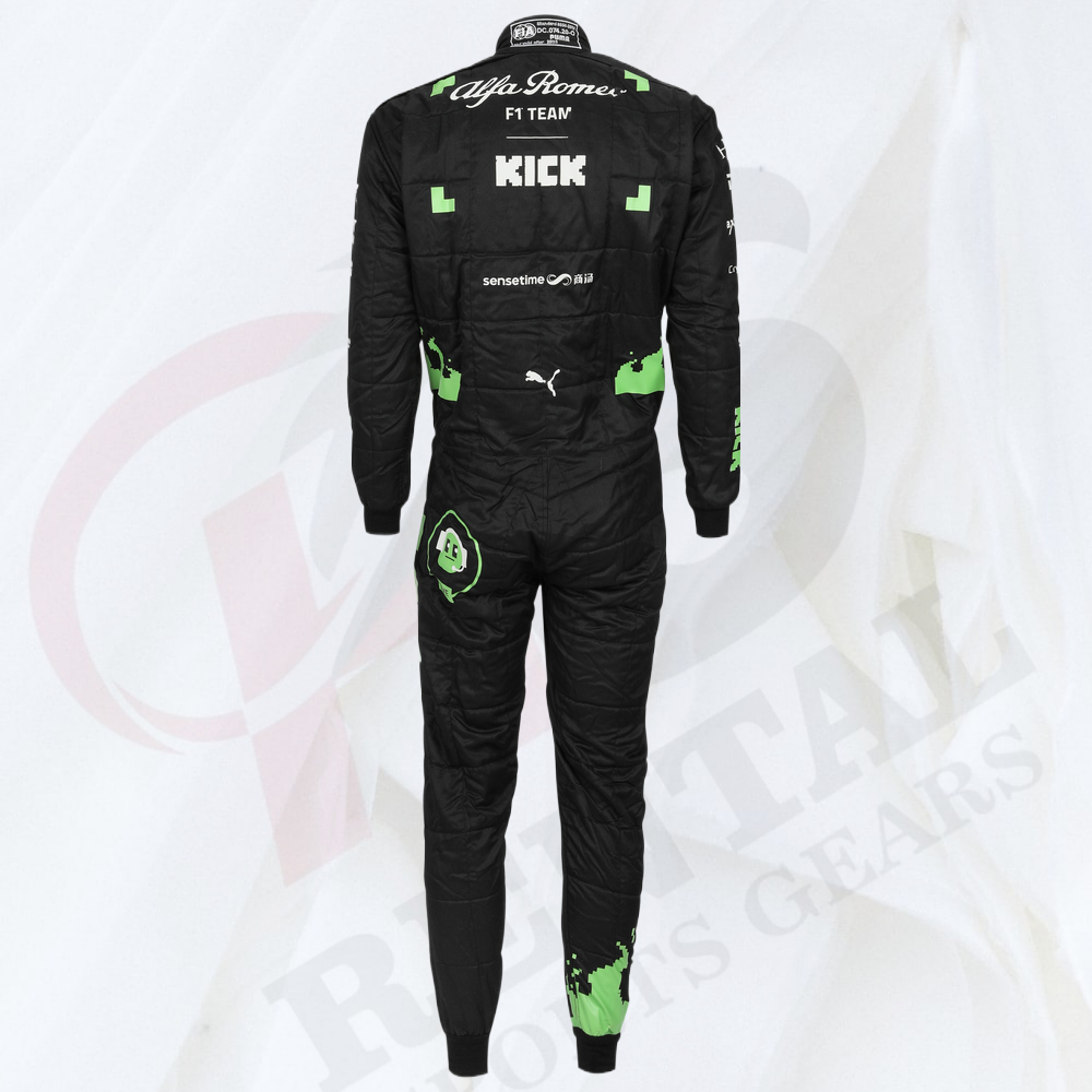 ZHOU GUANYU F1 TEAM RACE SUIT BELGIAN GP ALFA ROMEO 2023