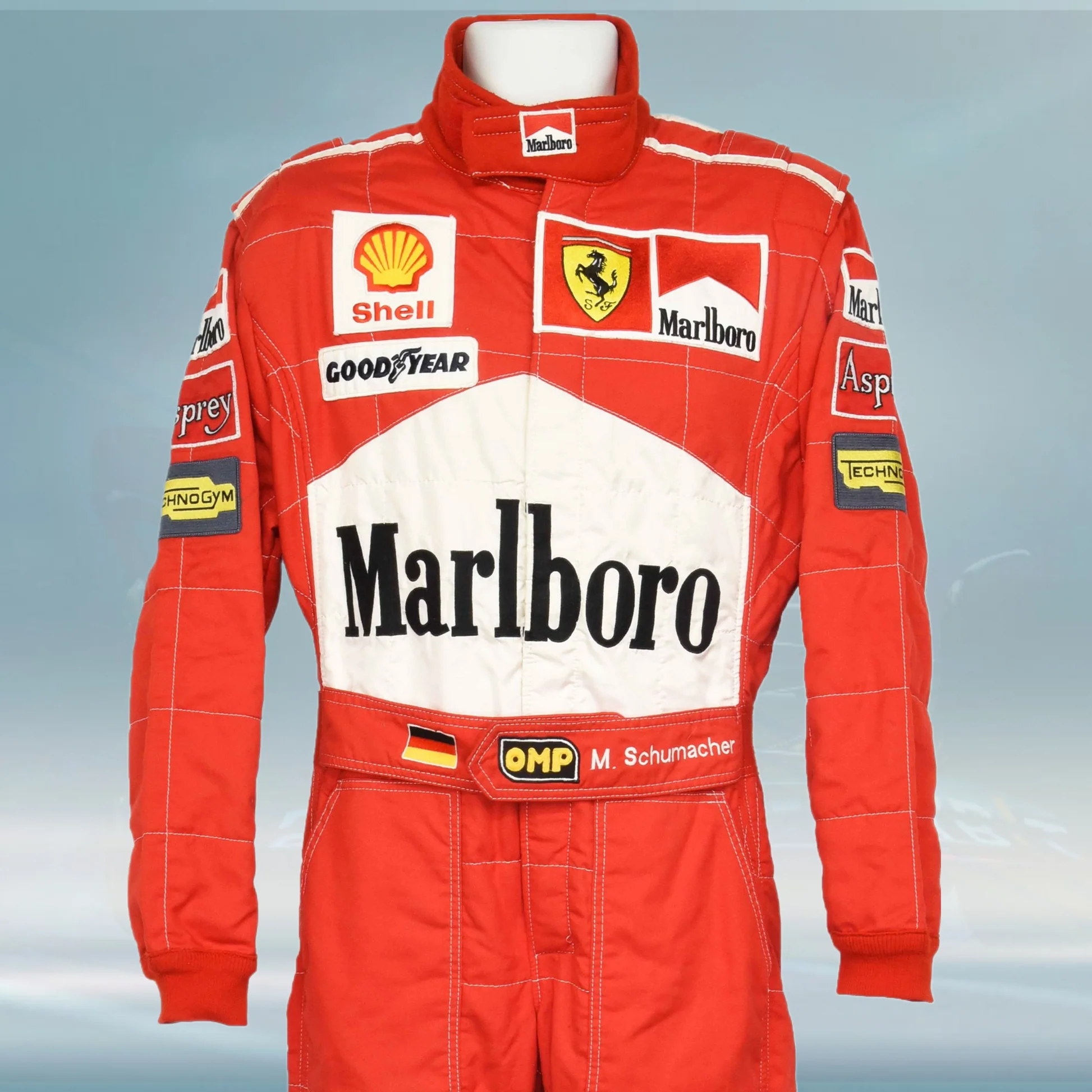 1997 Michael Schumacher Canadian Grand Prix Scuderia Ferrari F1 Embroidery Suit
