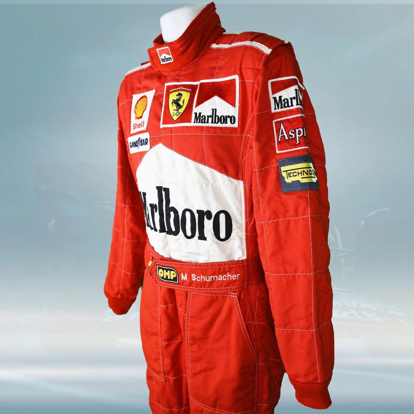 1997 Michael Schumacher Canadian Grand Prix Scuderia Ferrari F1 Embroidery Suit