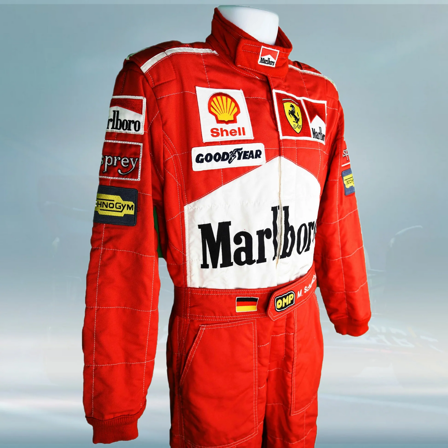 1997 Michael Schumacher Canadian Grand Prix Scuderia Ferrari F1 Embroidery Suit
