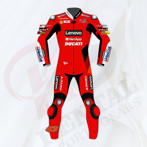 JACK MILLER FULL LEATHER MOTORBIKE SUIT DUCATI MOTOGP 2021