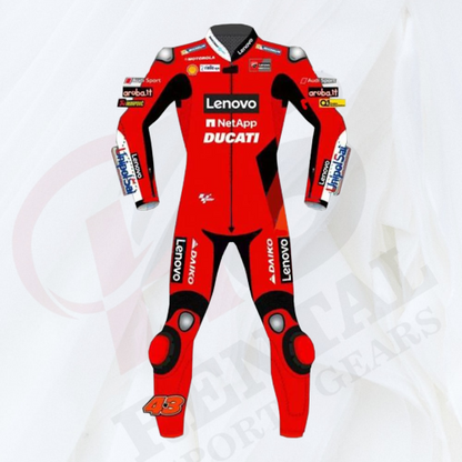 JACK MILLER FULL LEATHER MOTORBIKE SUIT DUCATI MOTOGP 2021