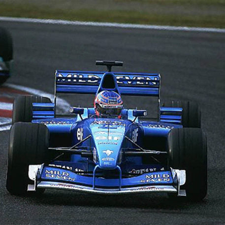 2001 Jenson Button Race Worn Benetton Formula 1 Boots
