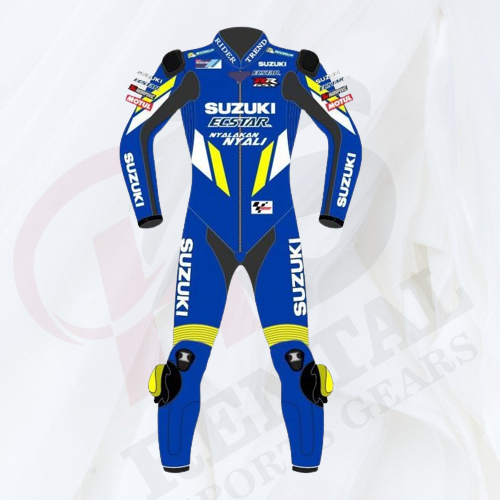 ANDREA IANNONE SUZUKI MOTOGP 2018 LEATHER SUIT BLUE