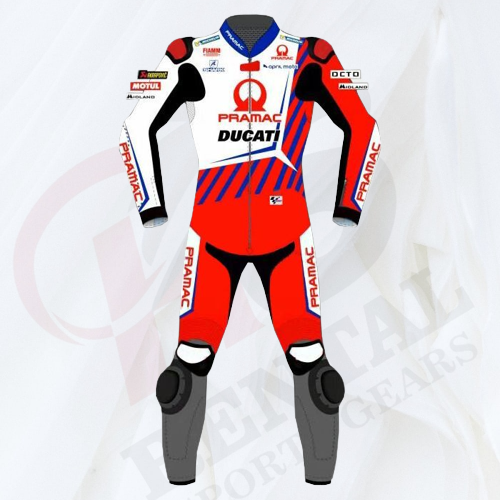 JOHANN ZARCO MOTOGP Racing Suit 2021 DUCATI LEATHER PRAMAC - Rental Sports