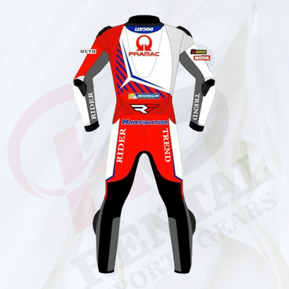 JORGE MARTIN MOTORCYCLE LEATHER SUIT DUCATI PRAMAC 2021